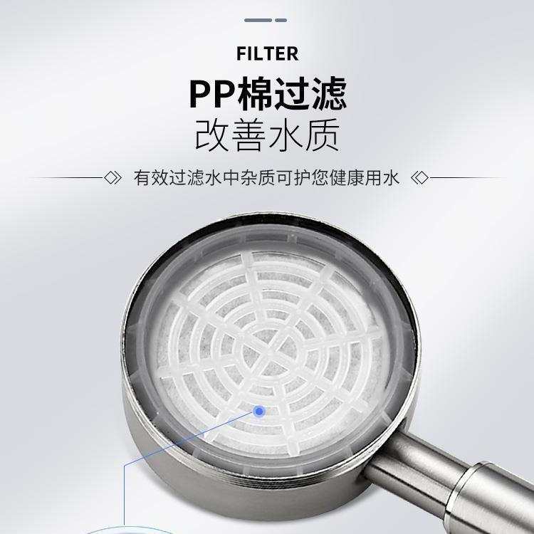 Round shower head12y New shower head cotton filter net for water purification and water spraying pp 