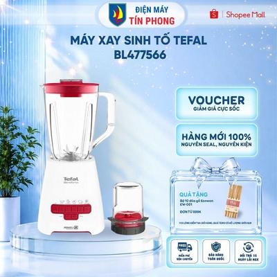 Máy xay sinh tố Tefal BL477566 - Dung tích 2L - Công suất 800W - Thép không gỉ - Bảo hành 24 tháng