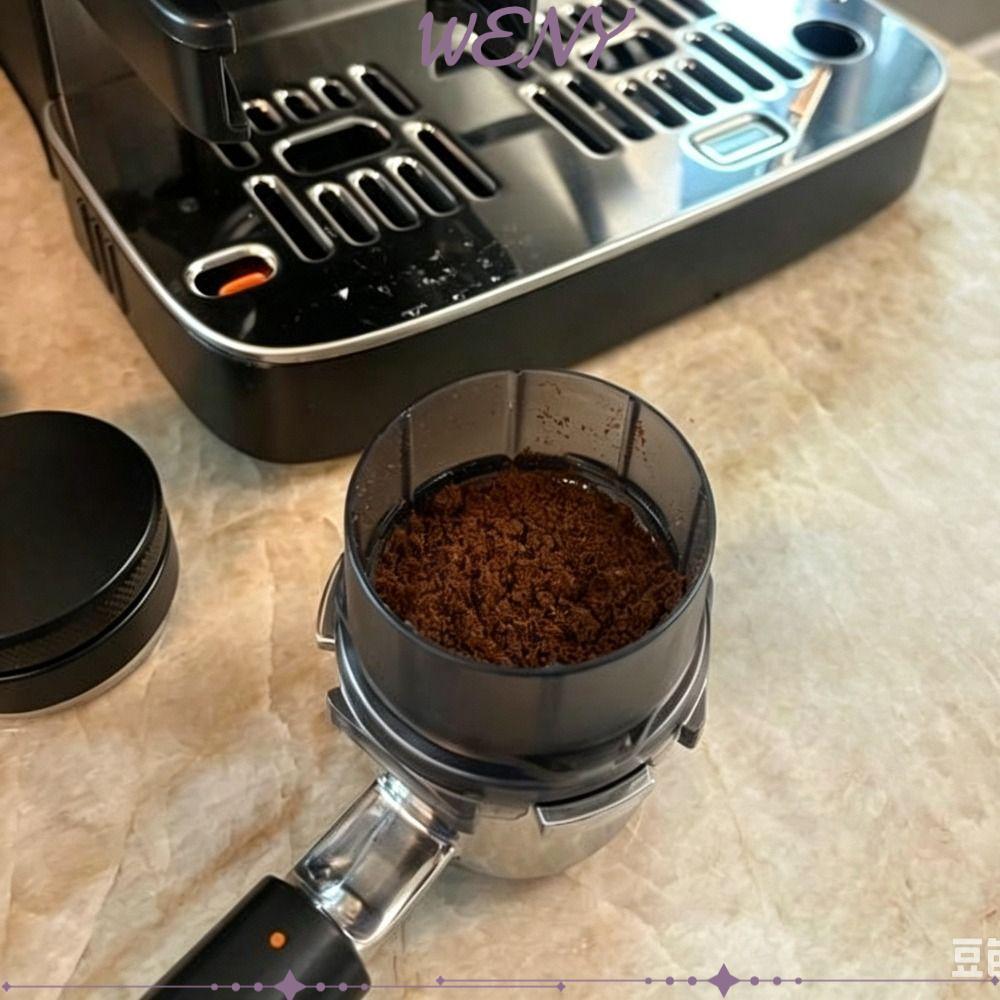 Phễu Portafilter WENY, Phễu Espresso thay thế bằng nhựa, Nhẫn định lượng chống bắn tung tóe chuyên n