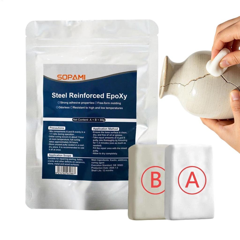 Epoxy Putty Sửa chữa nhanh Đất sét Epoxy Khô nhanh Đất sét gốm đa năng lâu trôi Epoxy Putty cho xưởn