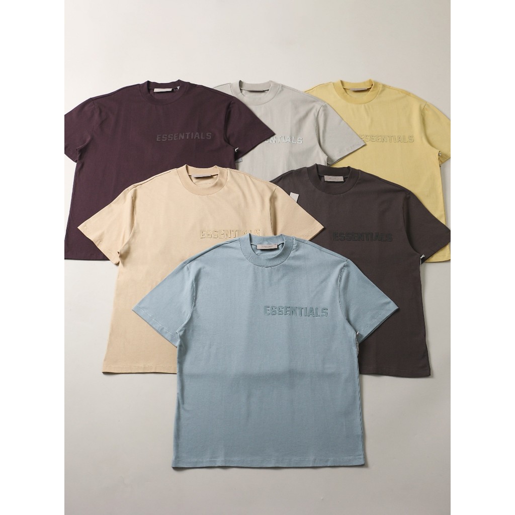 FOG Double Line ESSENTIALS HHH Short sleeves FOG Street-style loose-fitting couple's summer wear T T