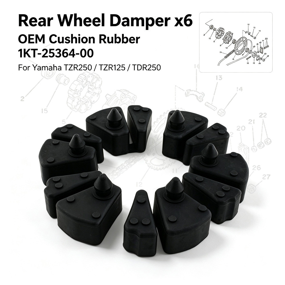 Dành Cho Xe Yamaha TZR250 TDR250 FZR250 TZR125 XJR400 FZR400RR Giảm Chấn Ổ Đệm Cao Su Phía Sau Bánh 