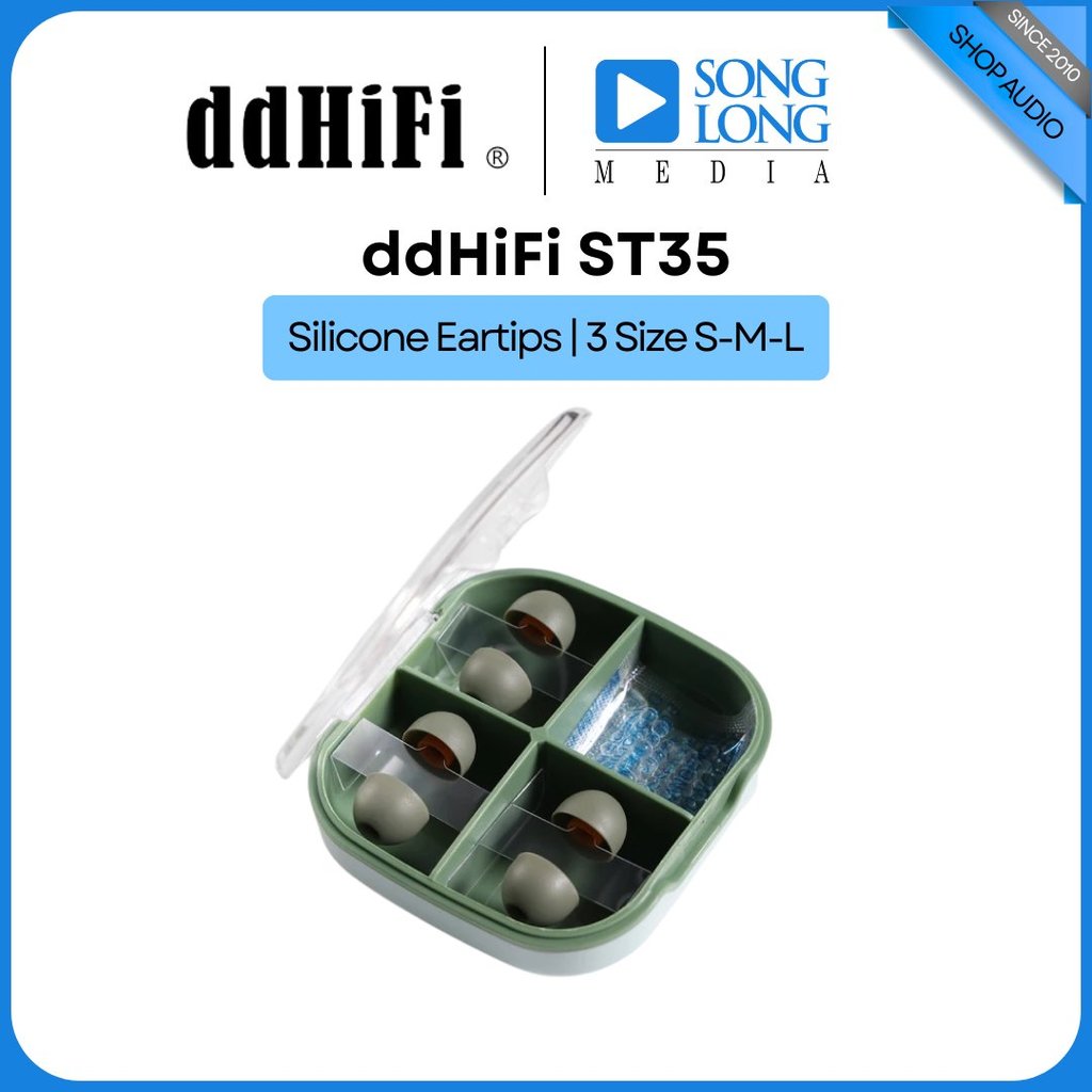Nút cao su nhét tai ddHiFi ST35 Silicone Eartips -  Hàng Chính Hãng - Songlongmedia
