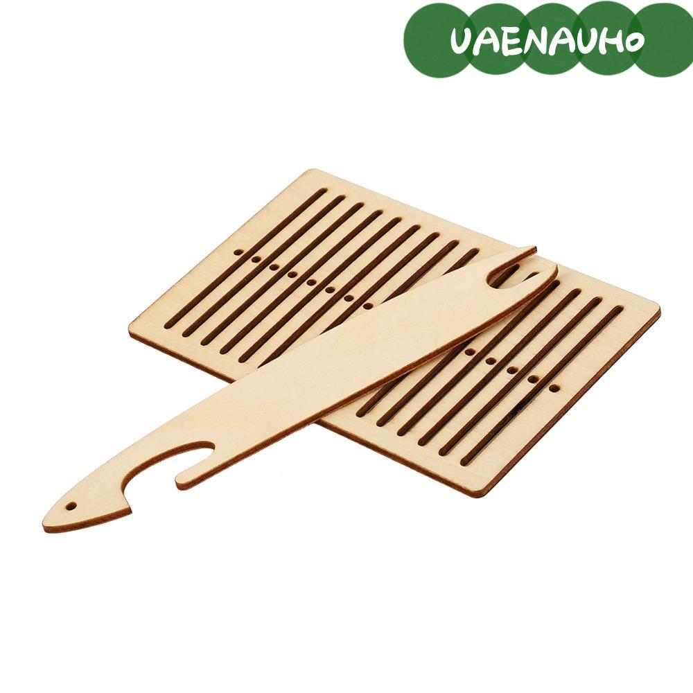 UAENAUH0 4 Bộ Dệt Dệt Dệt, Lược Nhanh Thiết Kế Thảm Bao Gồm Dụng Cụ Cho Tàu Con thoi, Gỗ Di Động Cứn
