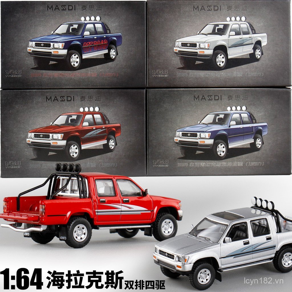 Hợp Thời Trang Bán Chạy Maxdi 1: 64 Toyota HILUX HILUX Xe Bán Tải Hợp Kim Xe Mô Hình Thu Nhỏ Xe Kim 