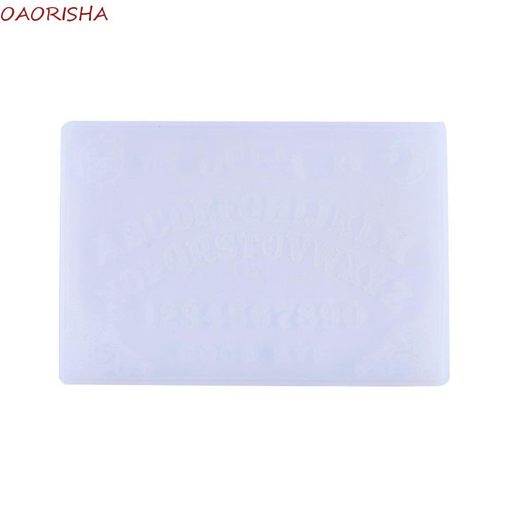 OAORISHA Planchette Khuôn Trang Trí Nhà Trang Sức Làm Mặt Dây Chuyền Epoxy Silicone Trò Chơi Ouija B
