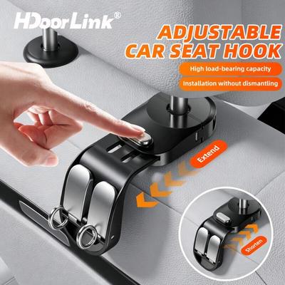 HdoorLink Ghế Ô Tô Móc Lưng Tựa Đầu Ẩn Gắn Xe Ô Tô Ghế Sau Người Tổ Chức Lưu Trữ Đa Năng Móc Treo Phụ Kiện Xe Hơi