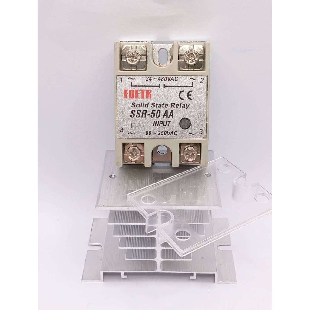 Đặt hàng ngay SSR AA. Nhiệt + Vỏ Crop + Là Rơle trạng thái rắn siêu rẻ SSR-10-15-25-40-50-60-75-80-1