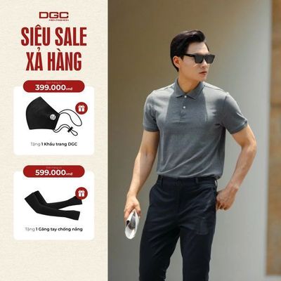 Áo Polo Nam Ngắn Tay DGC Dáng Suông Vải Thoáng Mát, Thấm Hút Mồ Hôi - SAPBD07M
