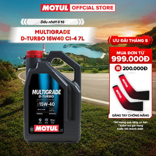 Dầu nhớt xe ô tô MOTUL MULTIGRADE D-TURBO 15W40 CI-4 7L VN
