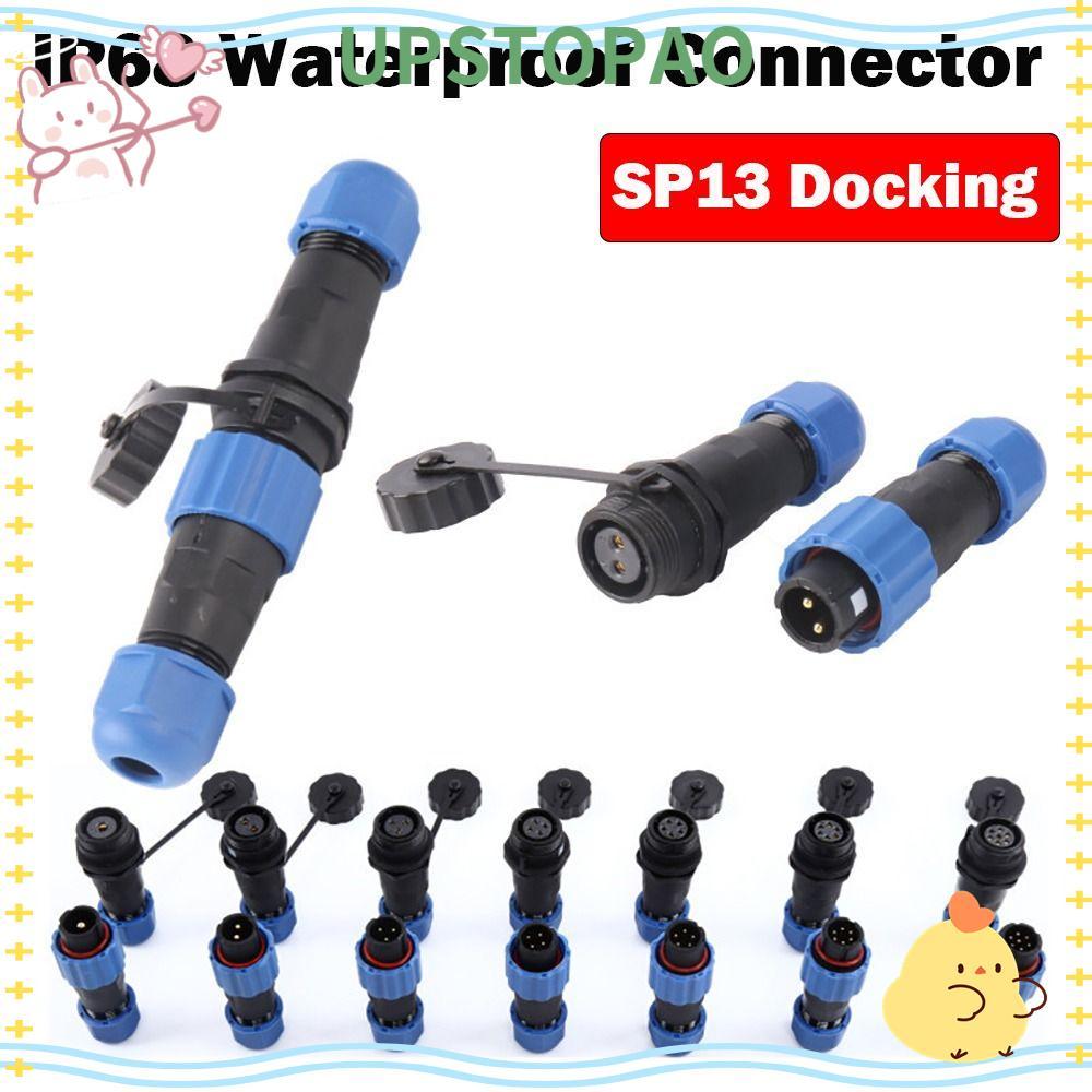 Đầu nối chống nước UPSTOPAO, Đầu nối cáp chống nước SP13 IP68, Vít Crimping Docking Connector Ổ cắm 