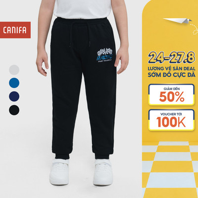 Quần nỉ bé trai CANIFA cào lông dày dặn mềm mịn siêu ấm 2BP25W007