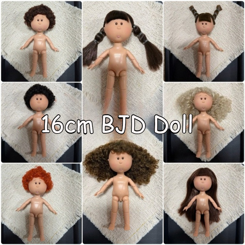 Búp bê khoai tây Mini 16cm BJD Solid Body 13 Joint DIY Dress Up Doll