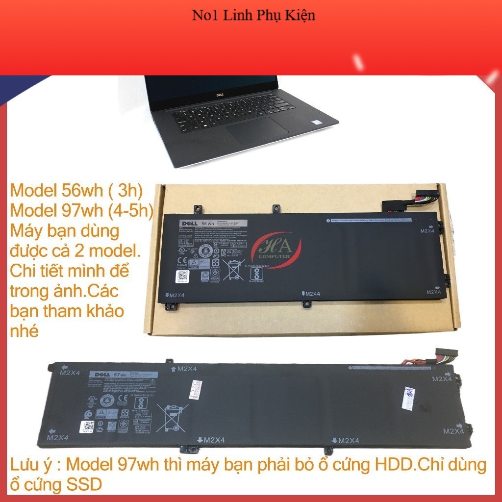 Pin Thay Thế cho Laptop Dell Precision 5540