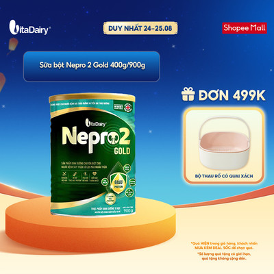 Sữa bột Nepro 2 Gold 400g/900g - Phù hợp cho người bệnh suy thận có lọc máu ngoài, bổ sung dinh dưỡng