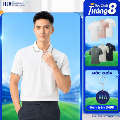 [Mua 2 Giảm 5%_Hỏa Tốc] Áo Thun Polo Nam Cao Cấp HLA – Áo Vải Thấm Hút Mồ Hôi, Thiết Kế Thời Trang Năng Động