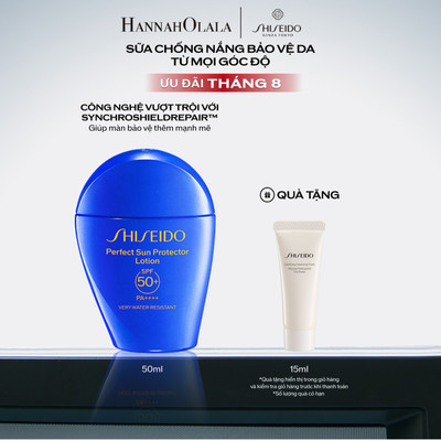 [Daily Hannah] Sữa chống nắng dưỡng da Shiseido GSC Perfect Sun Protector Lotion SPF50+ 50ml