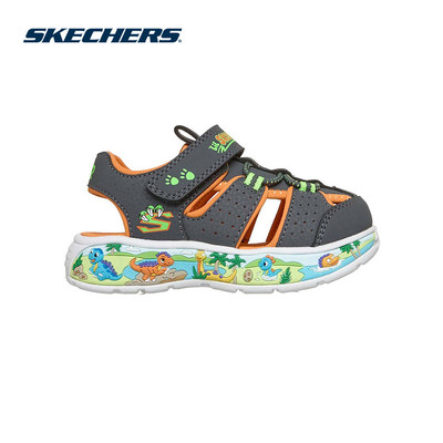 Giày Thể Thao Bé Trai Skechers Play Scene Splash Creative-Coast - 407045N-CCOR
