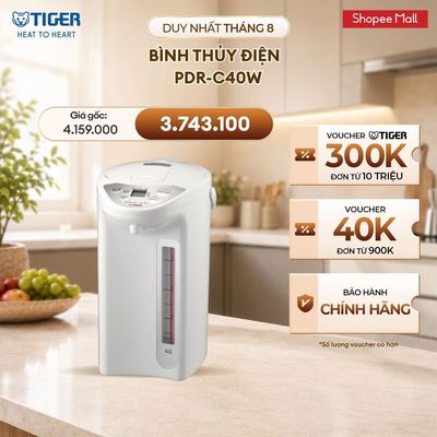 Bình Thủy Điện TIGER PDR-C40W - Hàng Chính Hãng