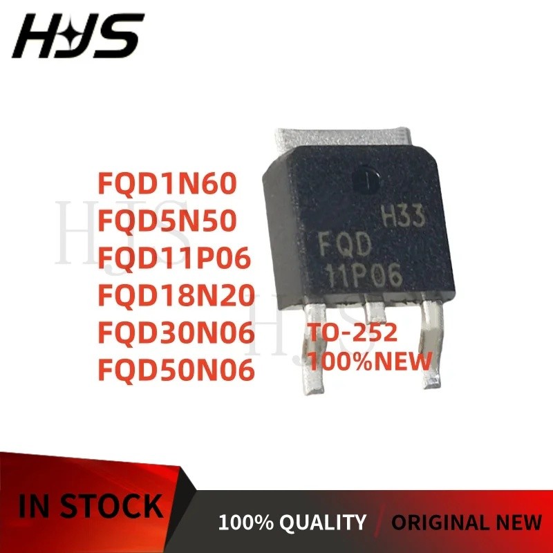5 Chiếc FQD1N60 FQD5N50 FQD11P06 FQD18N20 FQD30N06 FQD50N06 TO-252 Còn hàng