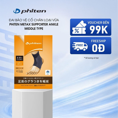 Đai Bảo Vệ Cổ Chân Loại Vừa Phiten Metax Supporter Ankle Middle Type
