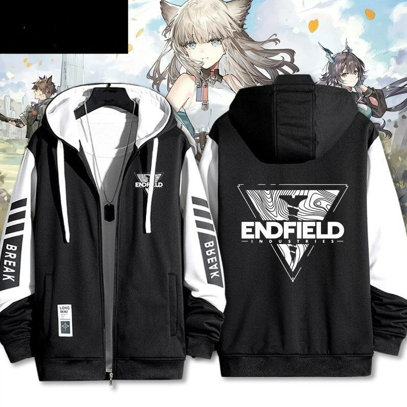 Arknights: Endfield in zip Up Nữ / Nam Áo Hoodie Áo nỉ Cosplay Dây kéo Áo Hoodie
