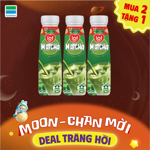 Mua 2 Tặng 1 Trà Sữa Lof Matcha 240ML