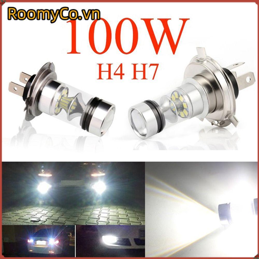 Đèn lái xe siêu sáng ROOMYCO H4 H7 Ánh sáng trắng