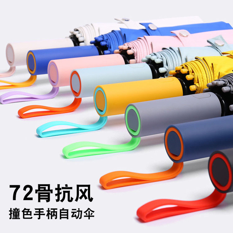 Ô dù tự động 72 nan, chống nắng cho nữ, 12 nan dùng được cho cả nắng và mưa, ô dù gấp lớn cho nam.