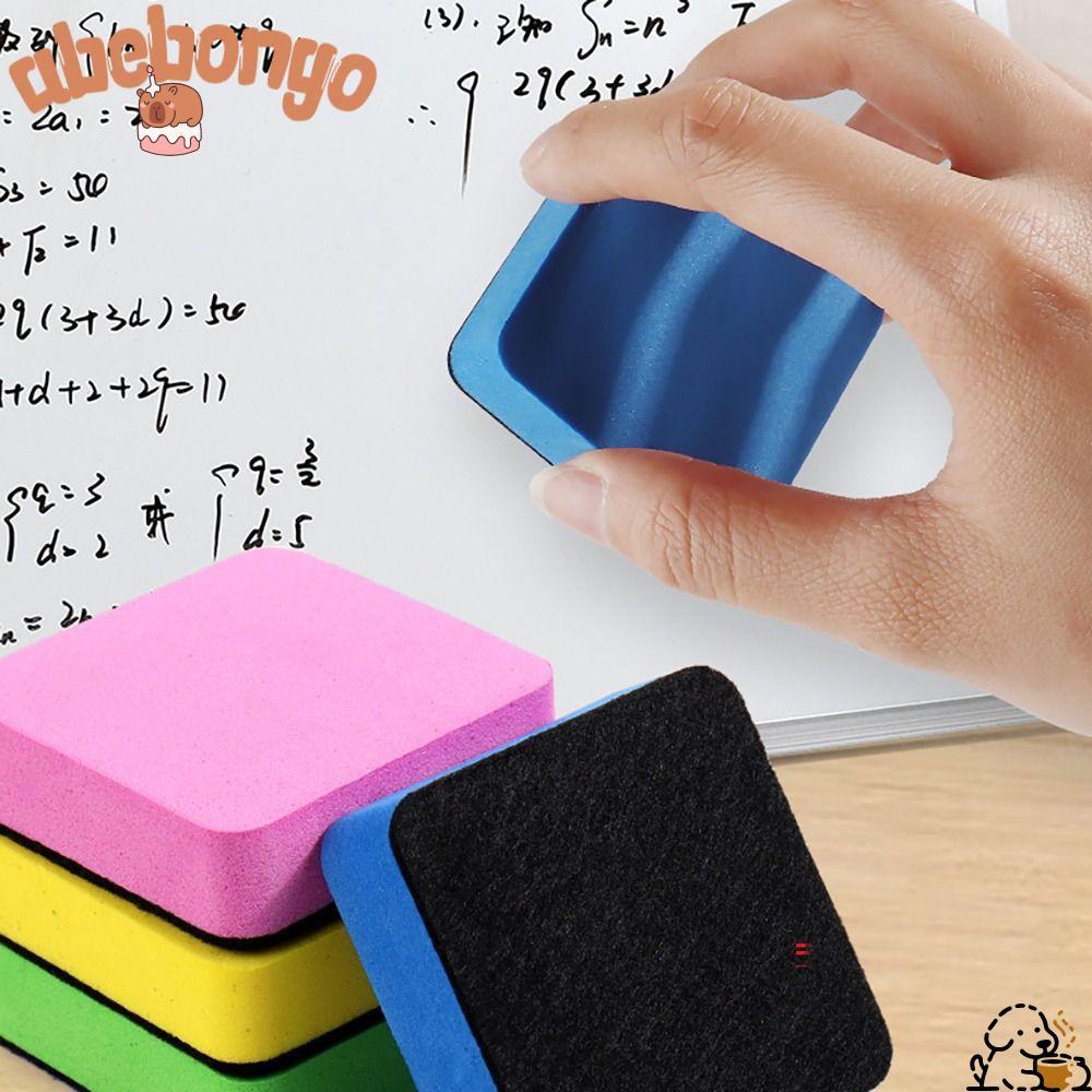 ABEBONGOTF Whiteboard Dry Eraser, Multi-color Square Whiteboard Eraser, Cartoon Marker Cleaner Schoo