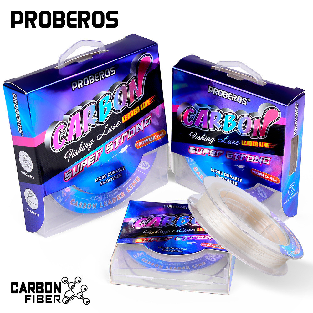 Dòng Carbon Mặt Trước Dây Câu Cá Mồi Chống Mòn Dây Carbon Dây Câu Sub-Line Nhật Bản Ban Đầu Lụa Full