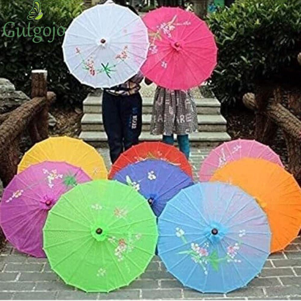 Ô dù nghệ thuật Trung Quốc GUTGOJO, Ô giấy dầu truyền thống lụa Trung Quốc, Khung tre nhẹ Di động 56