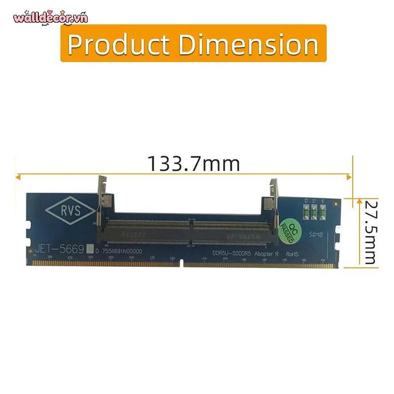 Wa Laptop DDR5 RAM Sang Máy Tính Để Bàn DDR5 U-DIMM Adapter Bảo Vệ Thẻ Nhớ Chuyển Đổi DDR5 Bộ Nhớ RA