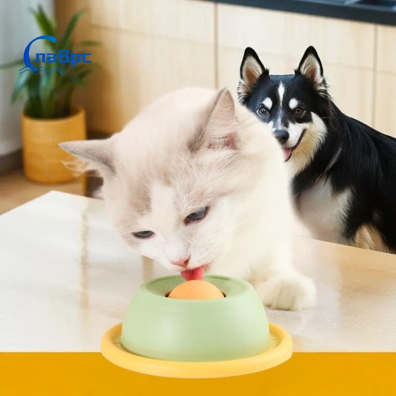 < CnaBpc > Pet Li Mat Sữa Chua Liing Plate Ăn Chậm Cho Chó Mèo - Bát Sna Tương Tác Thúc Đẩy Sức Khỏe