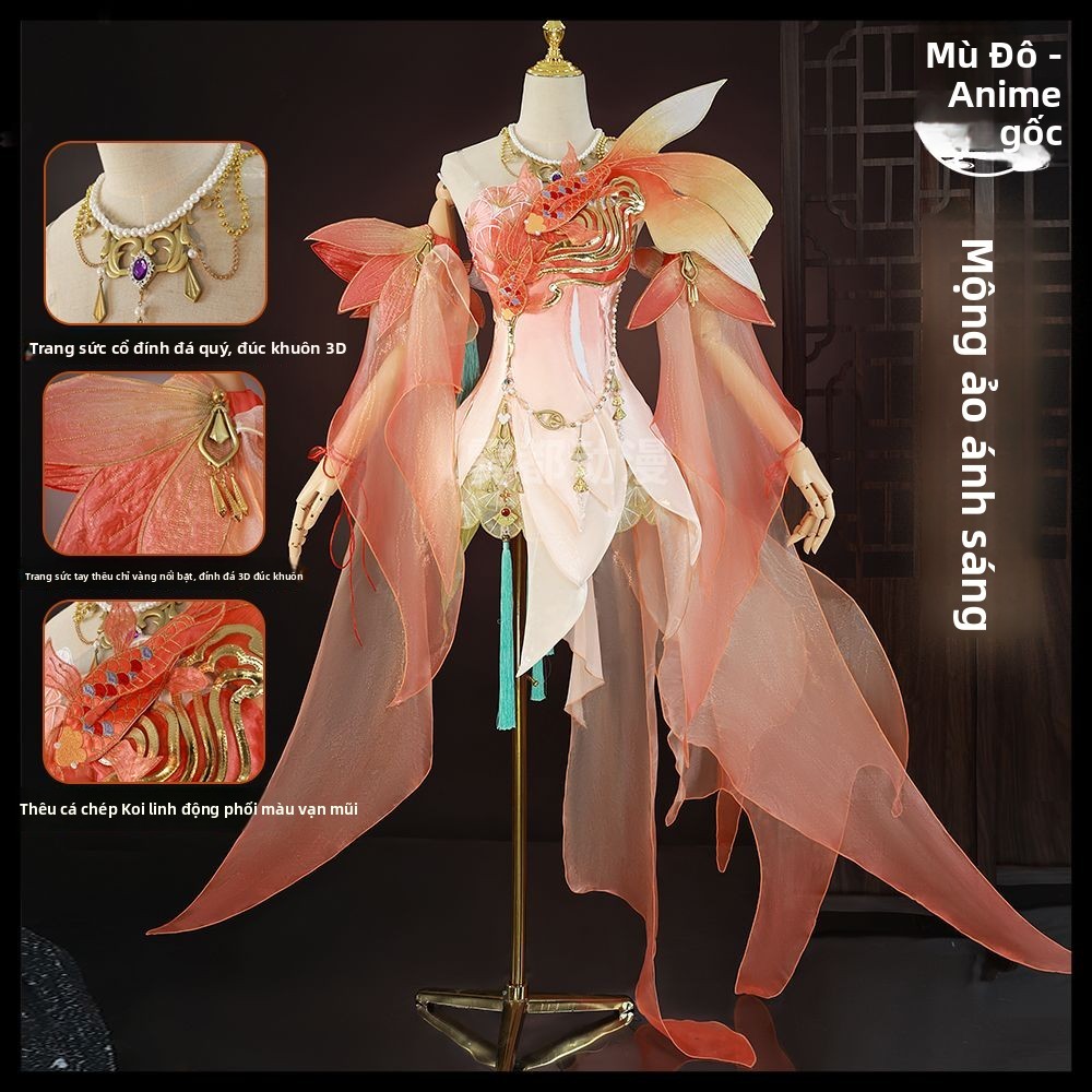 Cosplay Naraka Bladepoint mobile Kurumi Lý Mộng Phù Quang trang phục