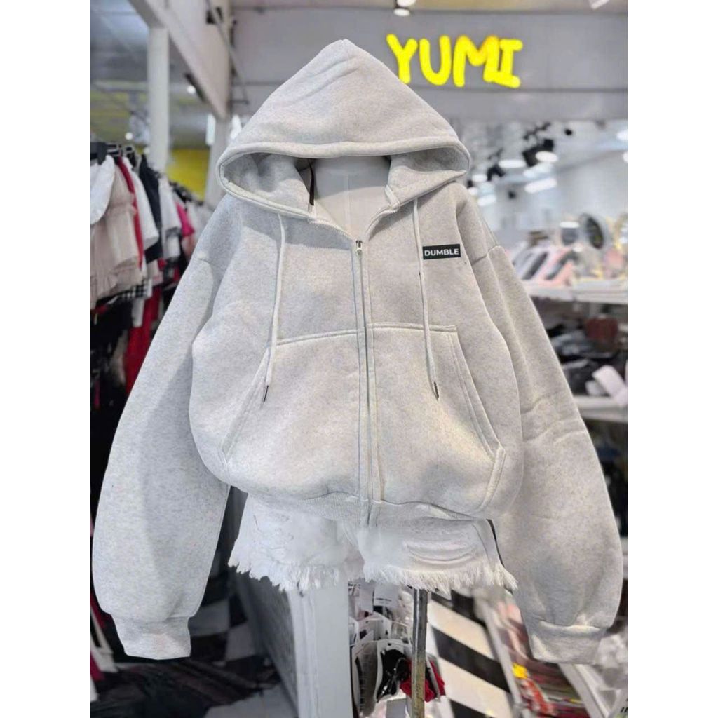 [ Rẻ Vô Địch ] Áo Khoác Nỉ Nam Nữ Form Rộng Tay dài  Unisex chữ dumble thêu cao su non -chang998