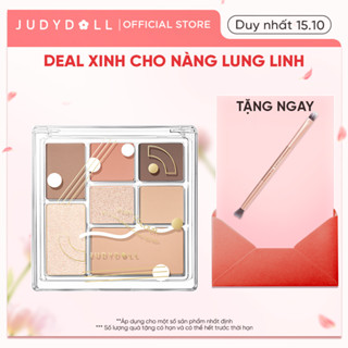 Phấn Mắt 7 Màu JUDYDOLL 8.5g Đa Năng Hiệu Ứng Nhũ Siêu Lấp Lánh Mịn Lì Dễ Tán Bền Màu Lên Màu Chuẩn
