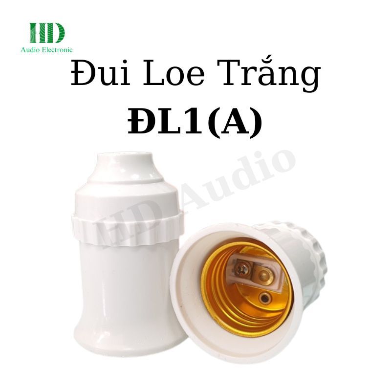 Đui Loe Trắng ĐL1(A)  Nhựa Pha Sứ Chịu Nhiệt 300°C, Siêu Bền, An Toàn - LinhKien HD audio