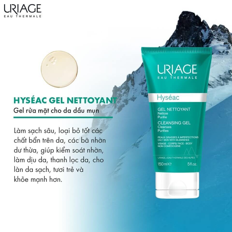Ảnh 3 của Sữa rửa mặt Uriage Hyséac, Dépiderm làm sạch da, hỗ trợ sáng da & kiểm soát dầu mụn 150ml/100ml