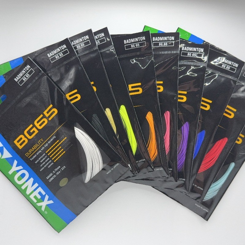 Dây Cầu Lông YONEX BG65Ti - Độ Bền Cao, Giữ Căng Tốt - Phù Hợp Người Mới Bắt Đầu đến Trung Cấp - Vận