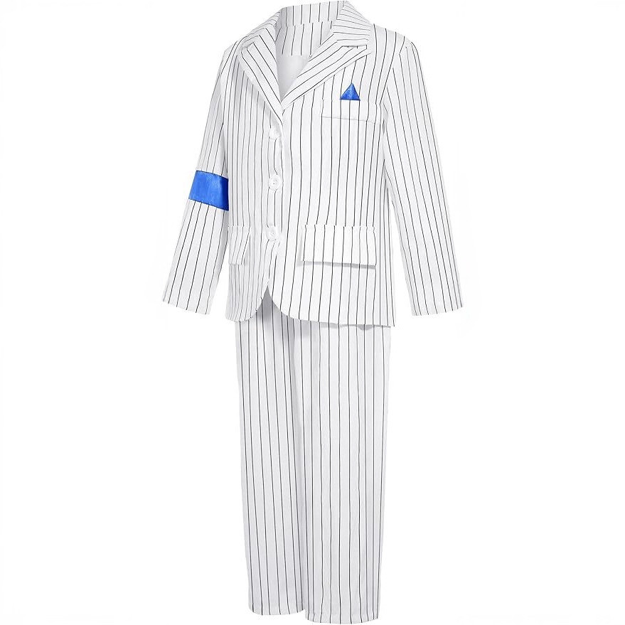 Cậu bé Michael Jackson cosplay Trang phục Jackson Trình diễn sân khấu Bộ đồ trắng WJG