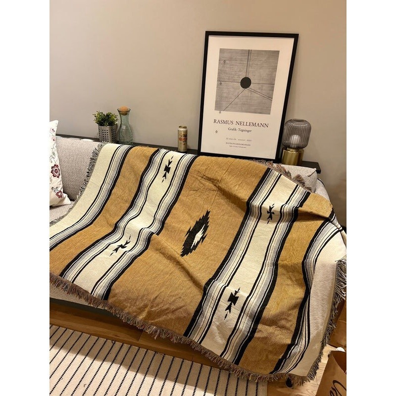 Hot SellingForeign Trade Order Ethnic Style Outdoor Camping Blanket Picnic Blanket Tent Foyer Blanke