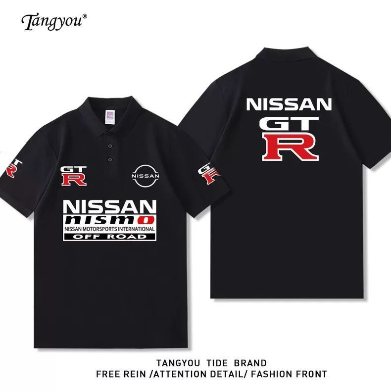 Áo Polo Unisex thiết kế Nissan GTR Ares R35/R34, size lớn