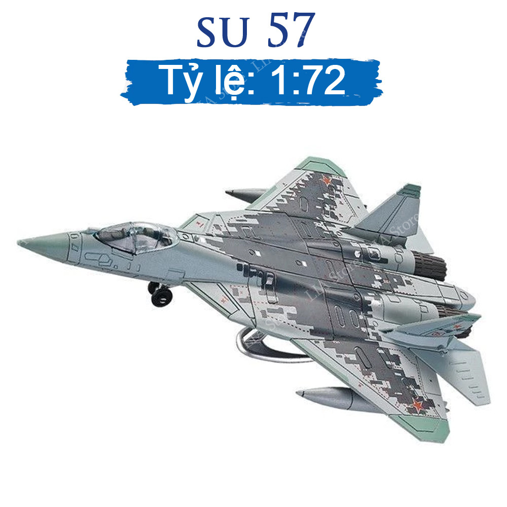 Mô Hình Lắp Ráp Máy Bay SU57 SU57S - Nhựa Cứng Siêu Bền, Chi Tiết Sắc Nét, Quà Tặng Hoàn Hảo LGP