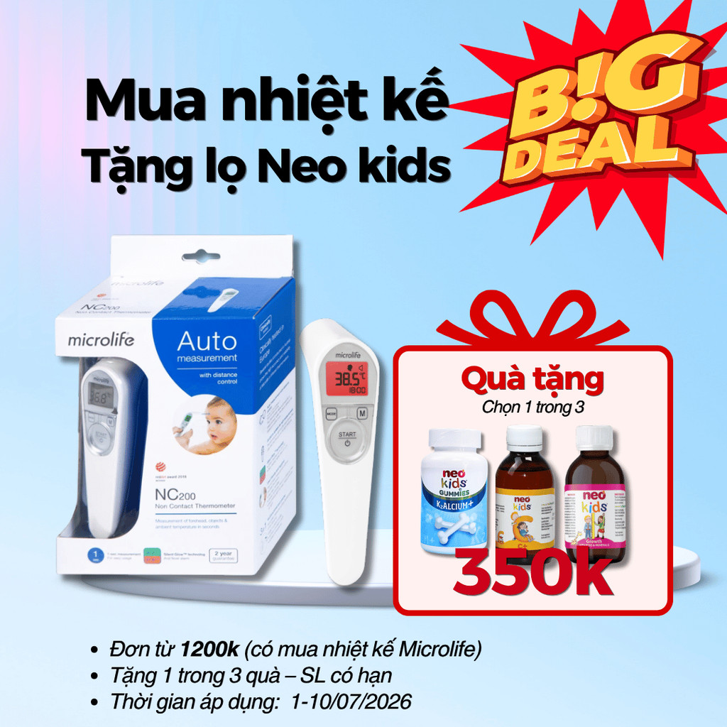 Nhiệt Kế Hồng Ngoại Đo Trán MICROLIFE NC200 Nhỏ Gọn