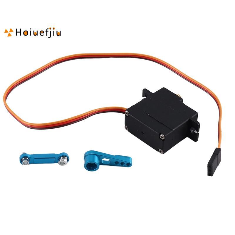 Servo bánh răng kim loại ba dây với thanh servo cánh tay cho 144001 124019 124018 Phụ tùng nâng cấp 