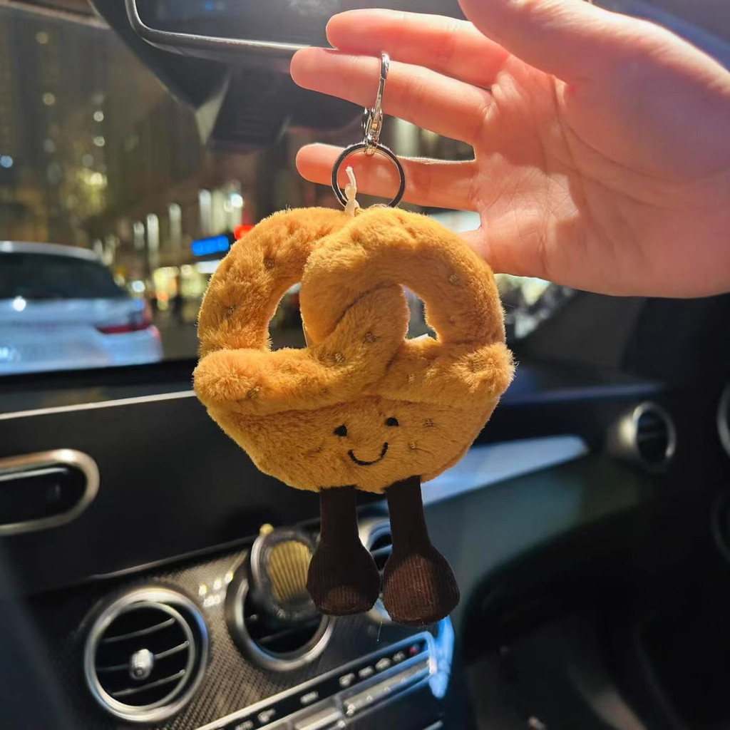 BKCG Fun Alkaline Water Knot Pendant, Bread Knot Baby Plush Toy, Comfort Doll, Birthday Gift