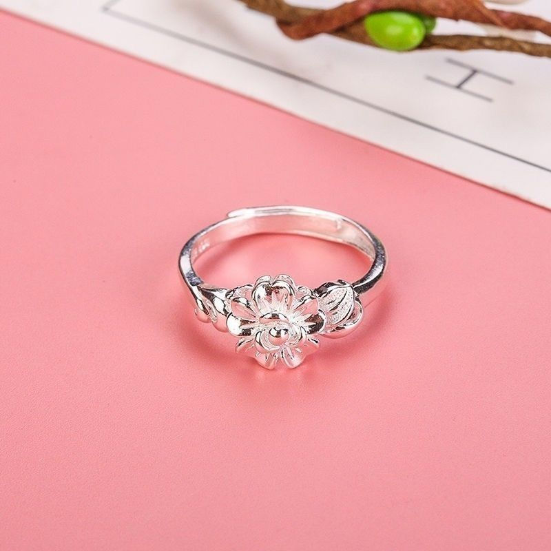 Korean Handicrafts10tt Ethnic silver tail ring, pure silver, women's style silver ring999Customizabl