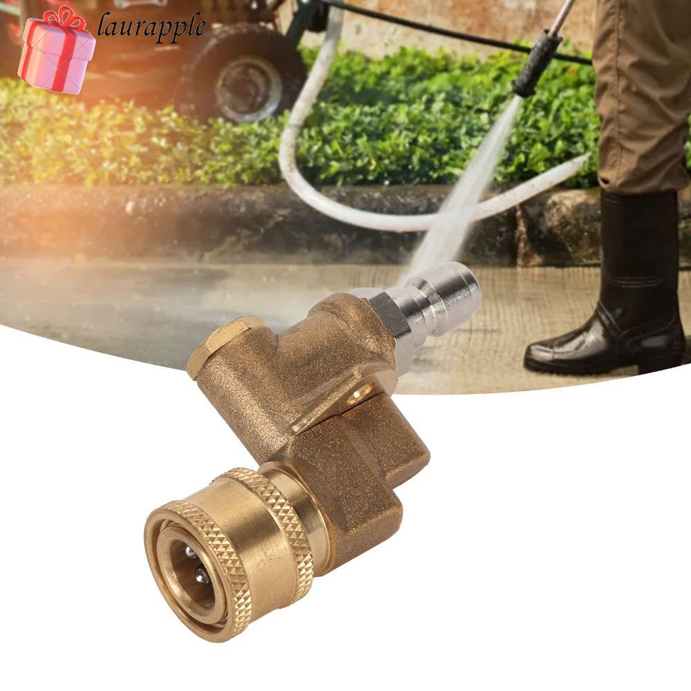 Khớp nối xoay kết nối nhanh LAURAPPLE, 5 góc 180 độ 1 / 4 ” Khớp nối trục máy rửa áp lực kết nối nha