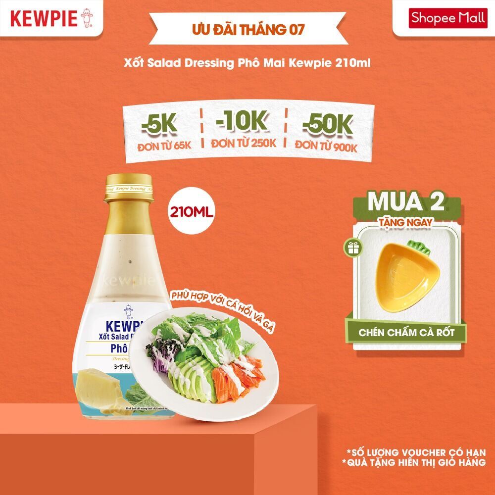 Xốt Salad Dressing Phô Mai Kewpie 210ml